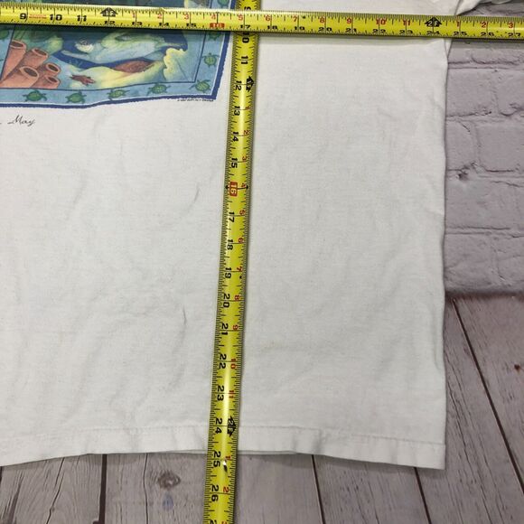 Vintage Soft as a Grape 1997 Cotton T-Shirt Tee Size Large Cape May White B256 5 - Picture 9 of 16